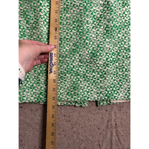 J.Crew No. 2 Pencil Skirt Size 6 Green White Tweed Career Workwear - Picture 3 of 9